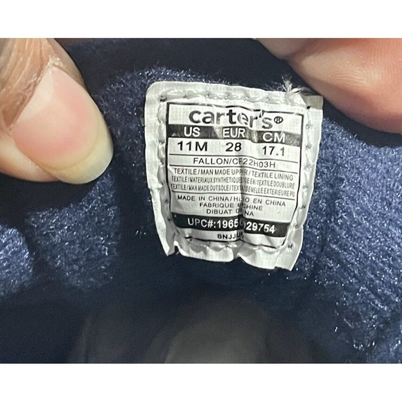 Carter's Unisex-Child Boot Size 11 Blue Fallon Fashion toddler - Picture 8 of 9